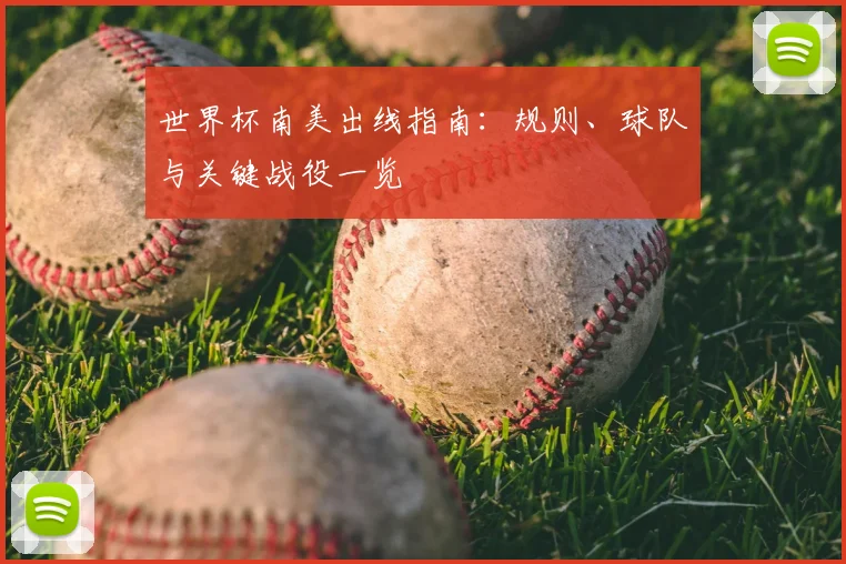 世界杯南美出线指南:规则、球队与关键战役一览